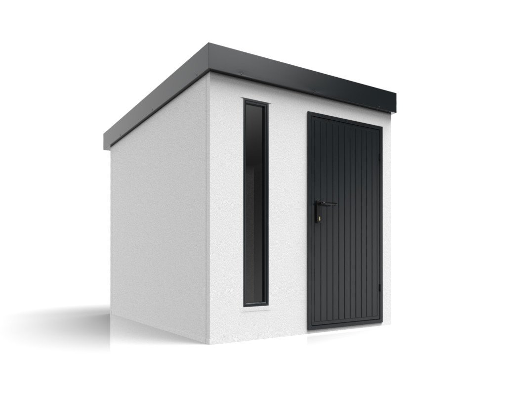 Moderný záhradný domček so svetlíkom