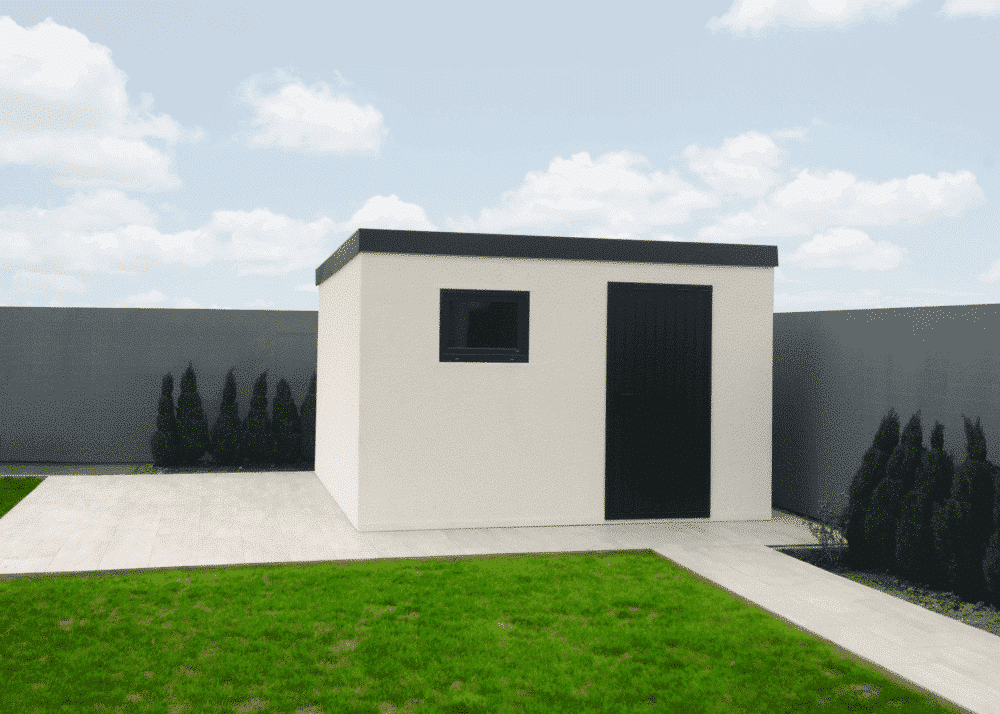 Domek ogrodowy na narzędzia z dachem jednospadowym