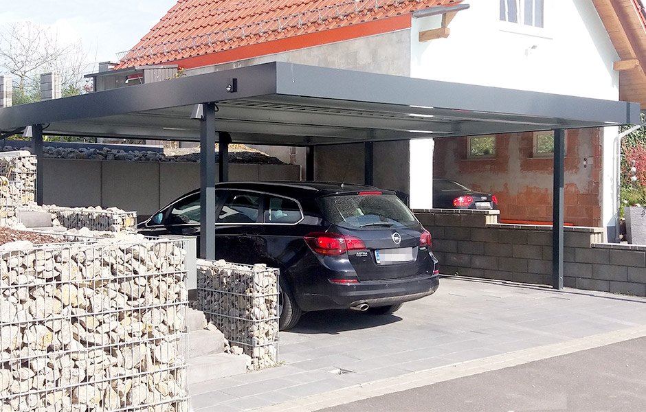 wiata SIEBAU na dwa samochody