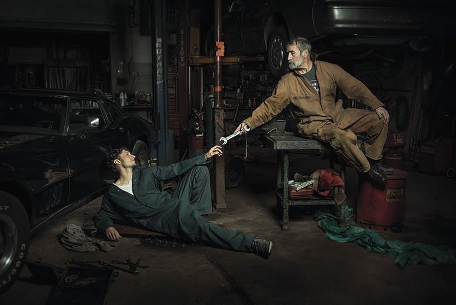 renaissance-paintings-recreated-auto-mechanics-photography-freddy-fabris-6