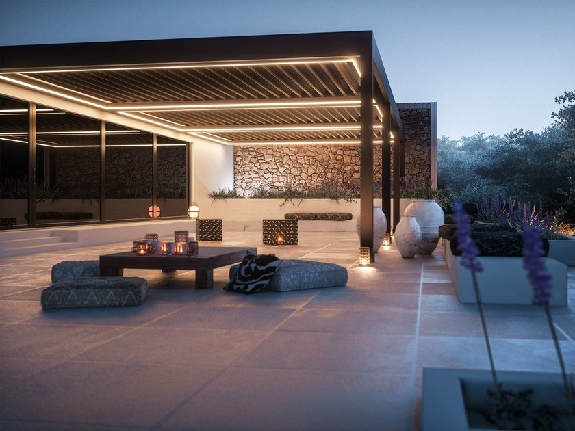 Miejsce do siedzenia pod gołym niebem w japońskim stylu