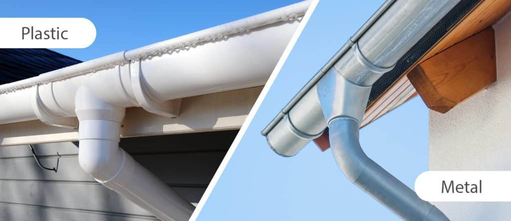 Rynna plastikowa i metalowa