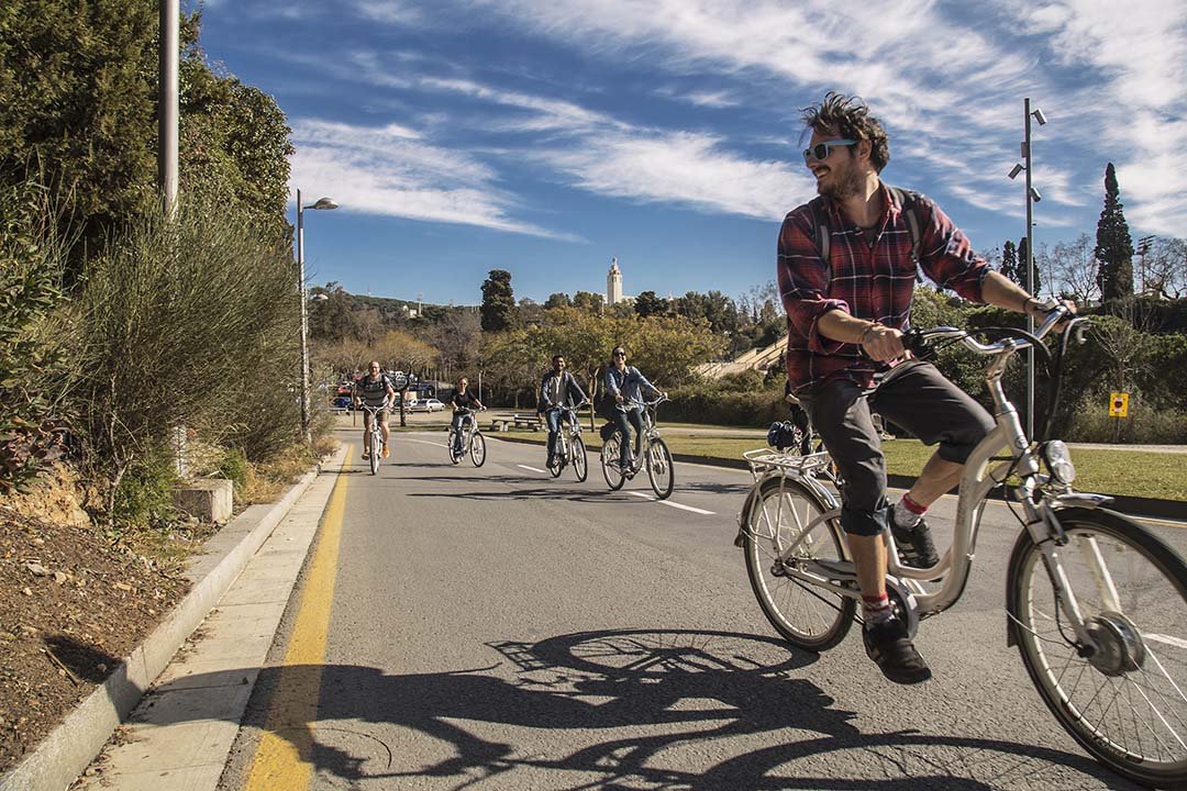 Mężczyzna na rowerze