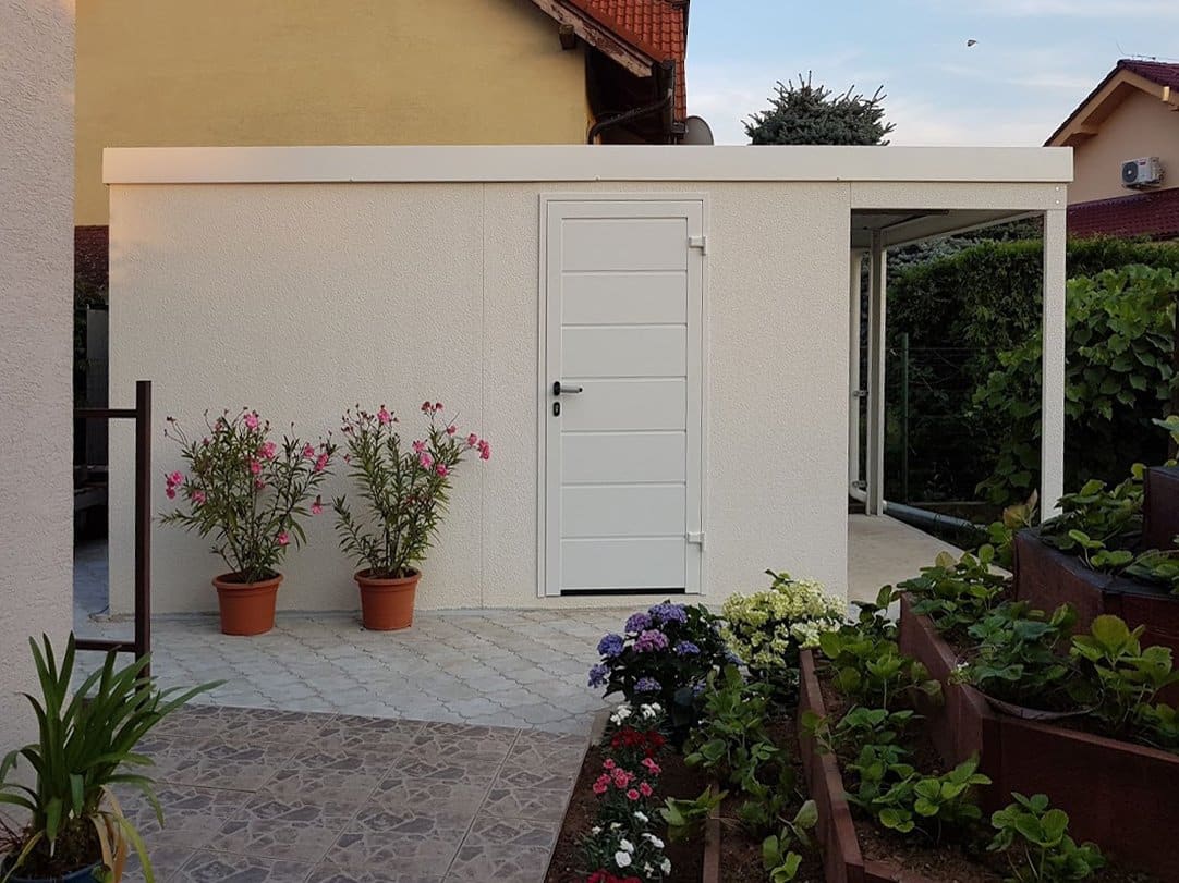 Biały domek ogrodowy GARDEON