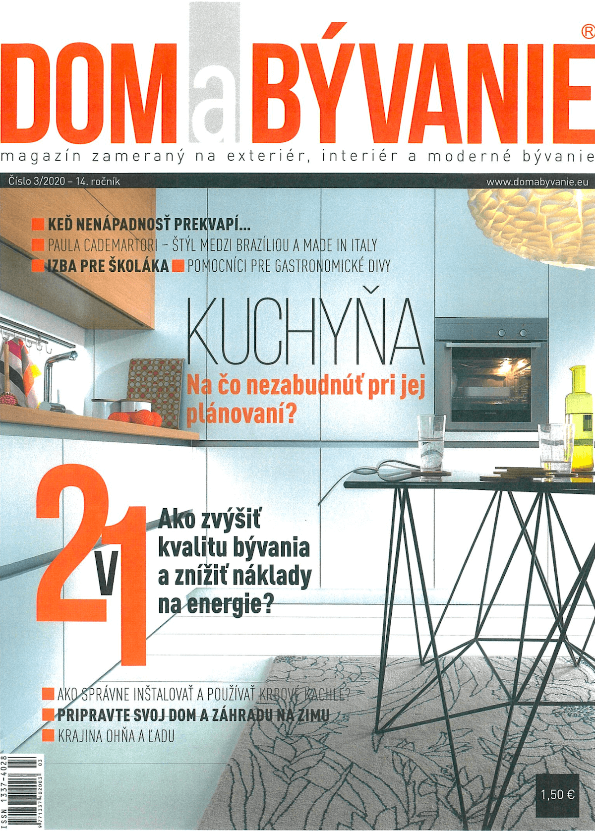 Okładka czasopisma Dom a Bývanie