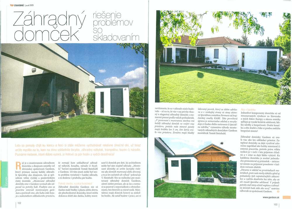Artykuł w czasopiśmie Top Stavebn&eacute;