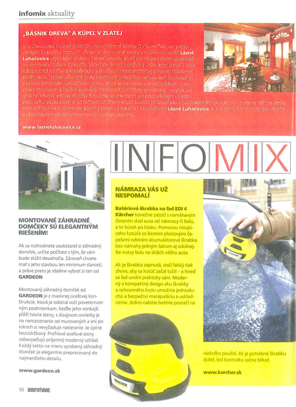 Artykuł w czasopiśmie Dom a B&yacute;vanie