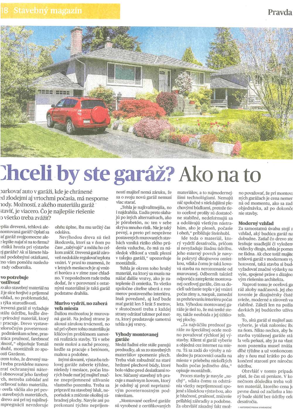 Artykuł w gazecie Pravda