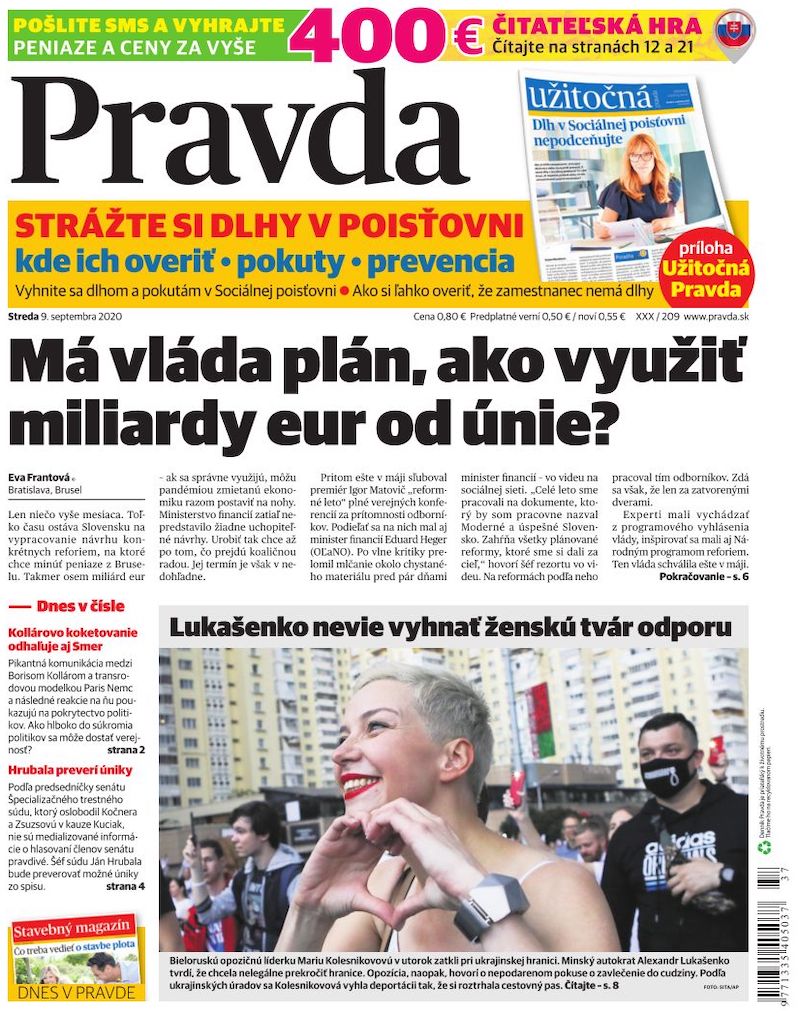 Okładka czasopisma Pravda