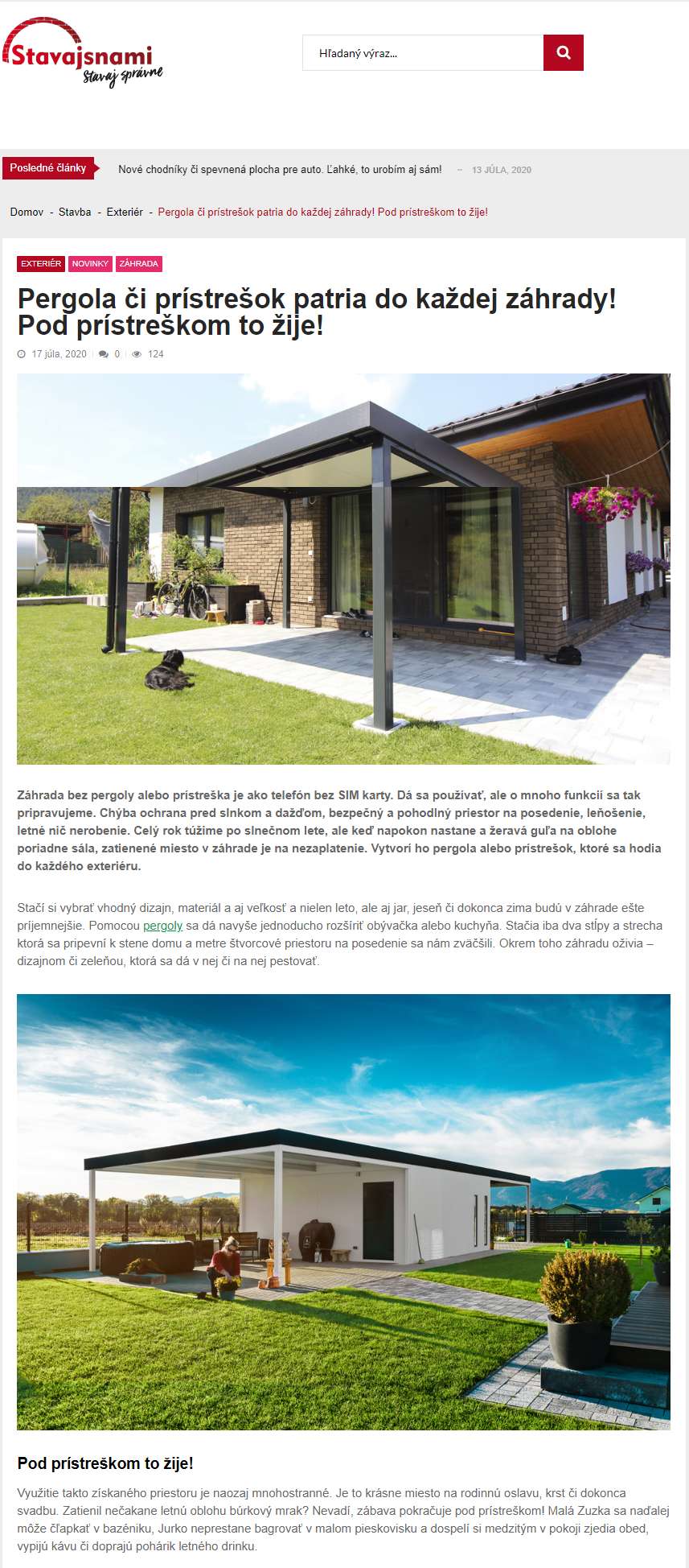 Artykuł na stronie stavajsnami.sk