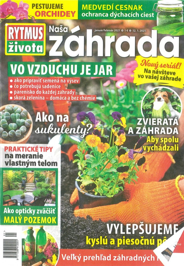 Gardeon w czasopiśmie Rytmus života Naša záhrada