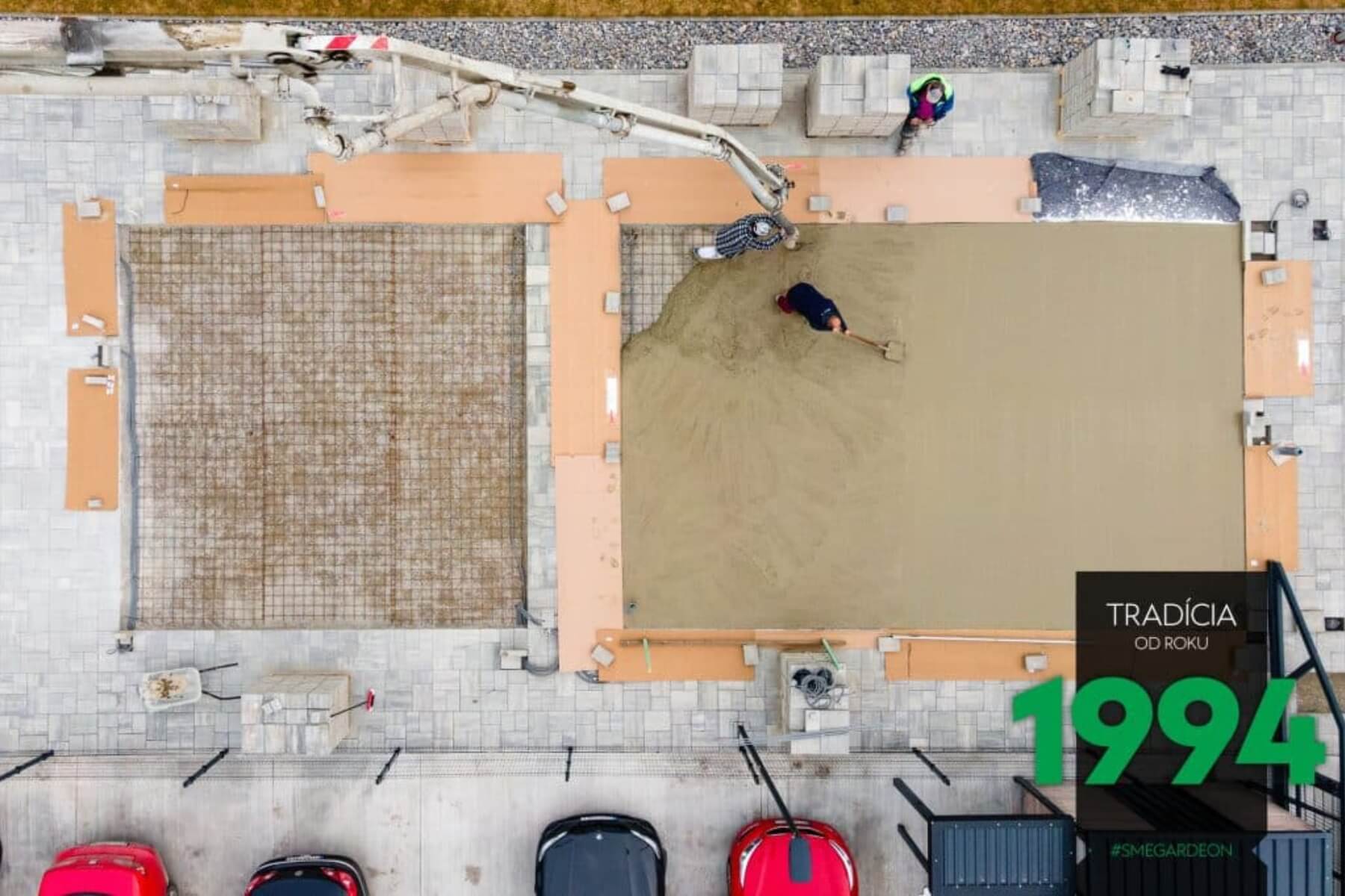 Betonování v Gardeonu.