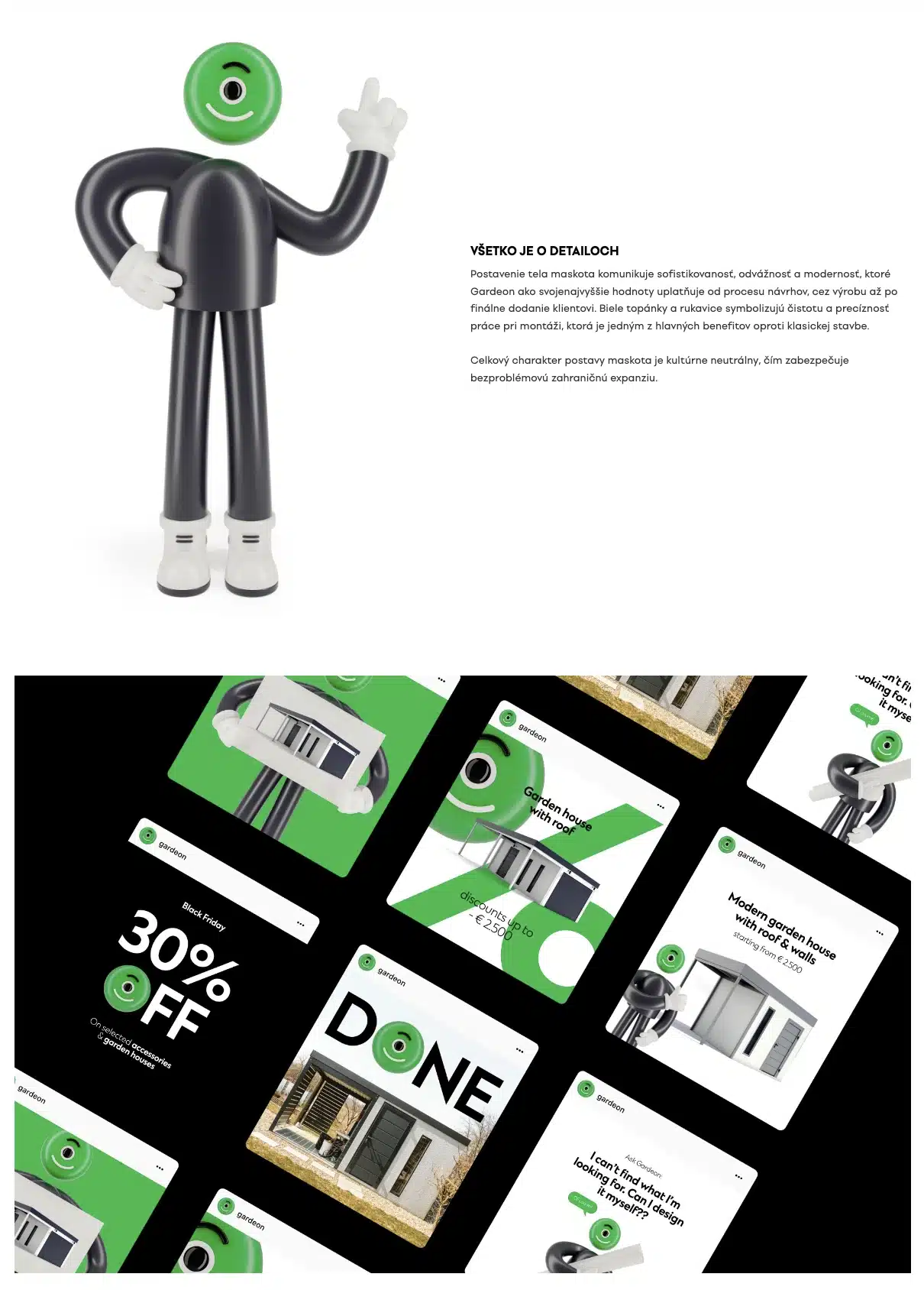 GARDEON branding - maskot a design manu&aacute;l