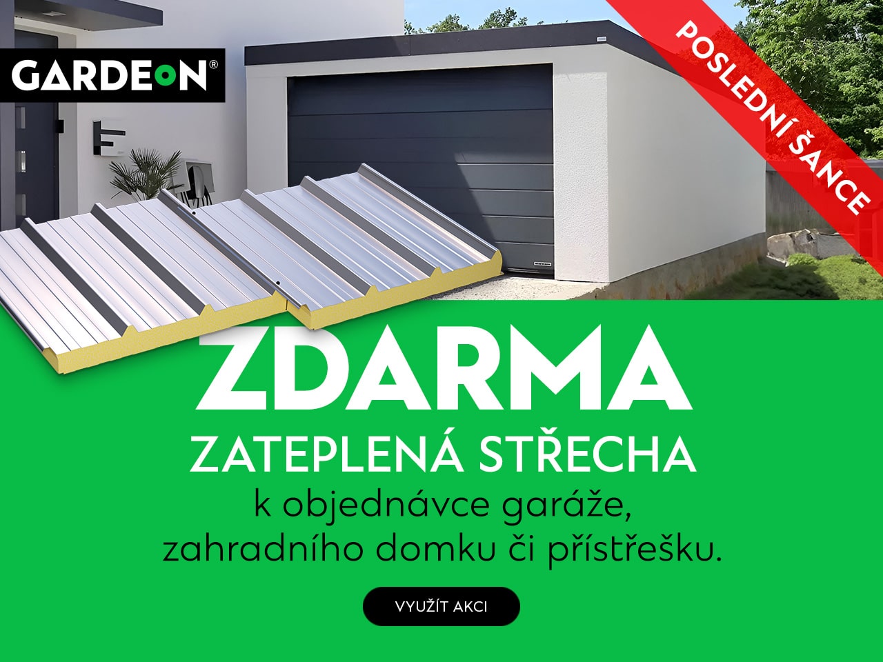 100% zniżki na dach ocieplony GARDEON