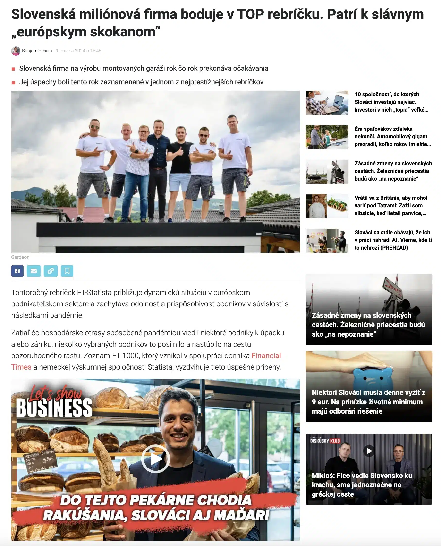 GARDEON na Startitup.cz