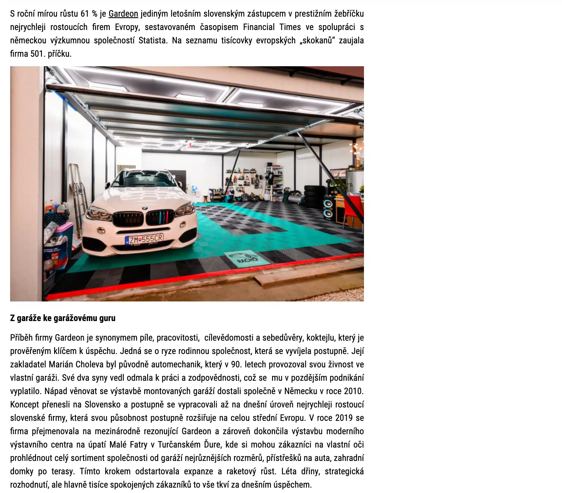 Gardeon v magaz&iacute;nu Můj Dům