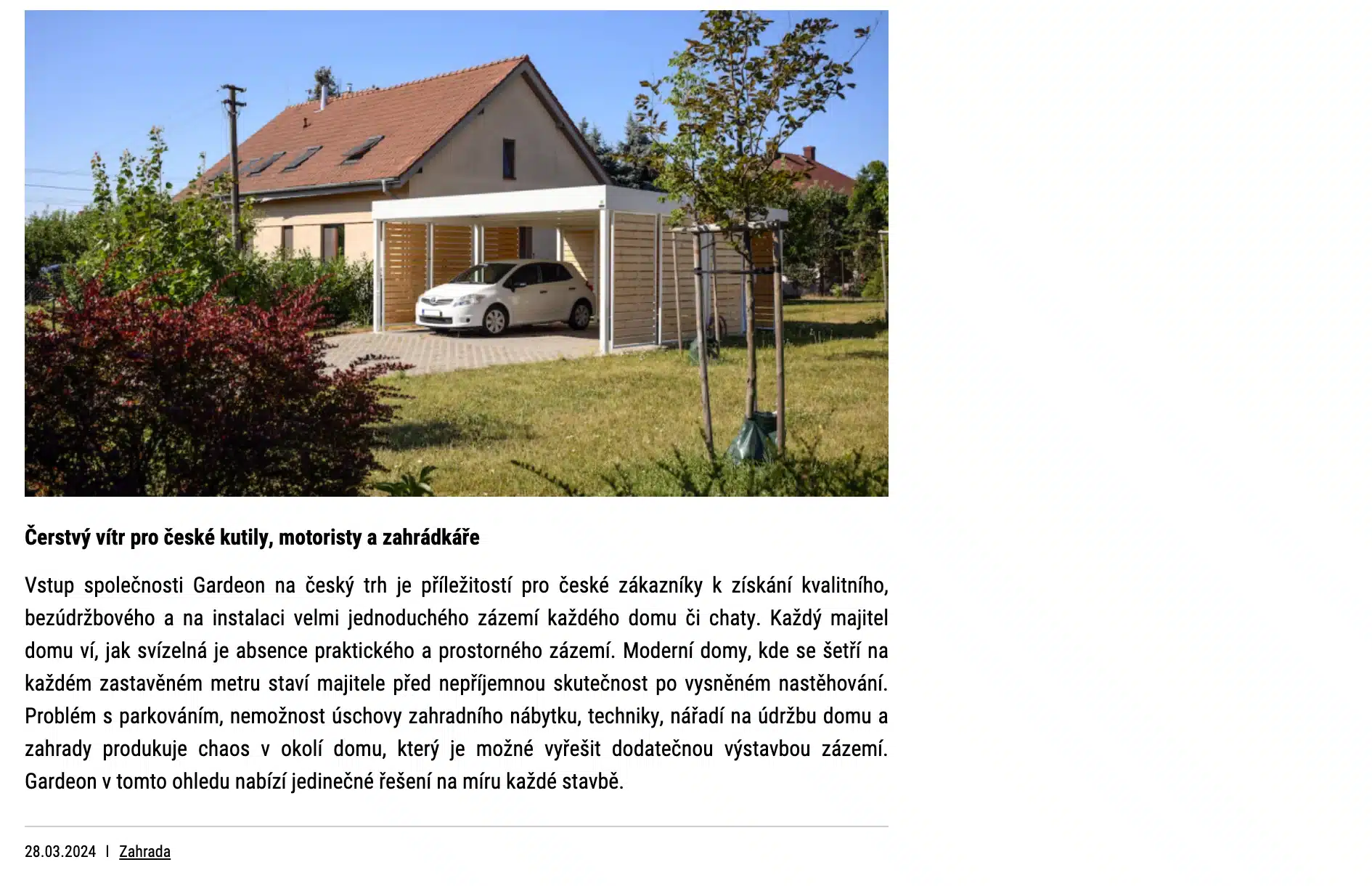 Gardeon v magaz&iacute;nu Můj Dům