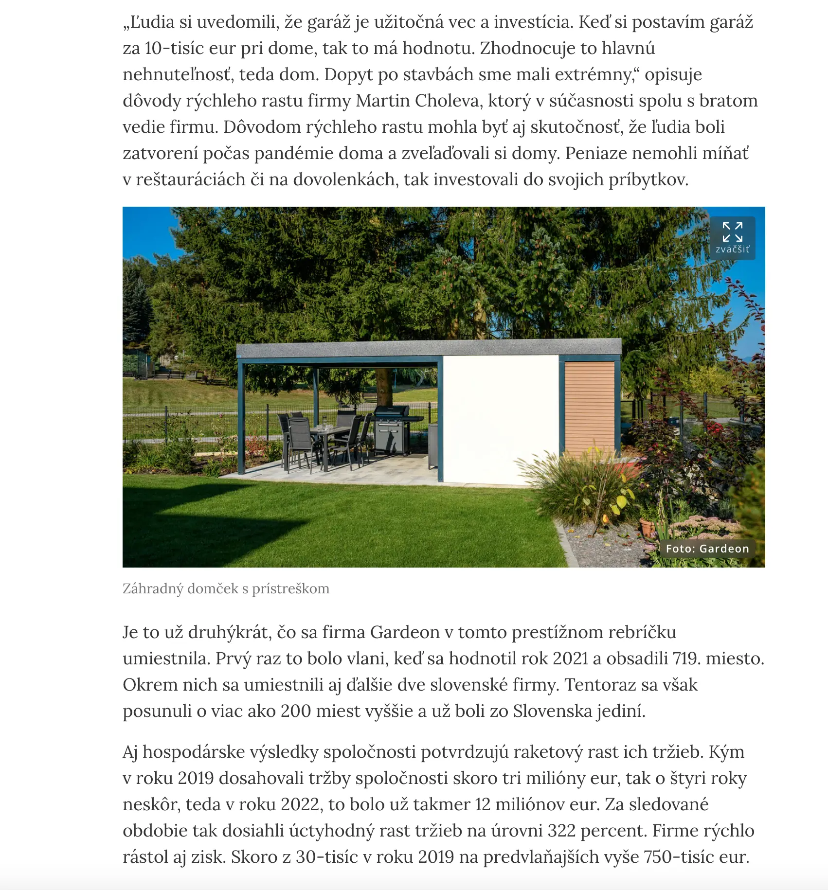 GARDEON v den&iacute;ku Pravda