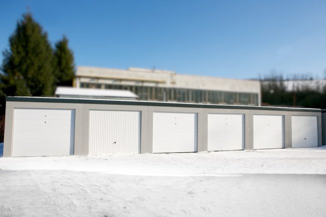 Radová zástavba garáží