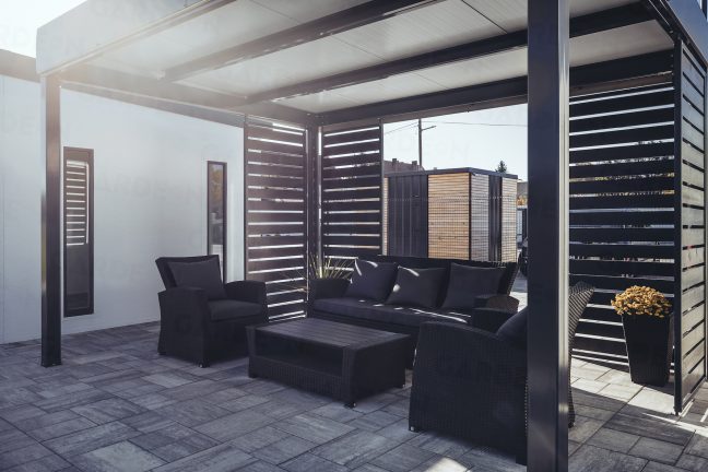 Pergola GARDEON v antracitovej farbe