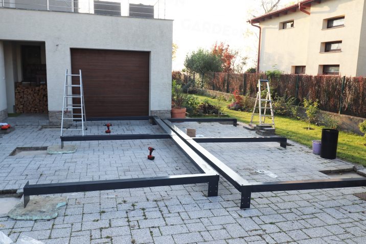 Oceľová konštrukcia prístrešku GARDEON