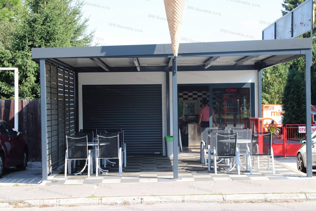 Montovaná predajňa KEBAB a zmrzliny