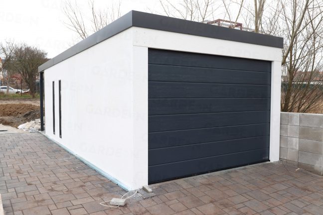 Garáž GARDEON pre jedno auto s rovnou strechou