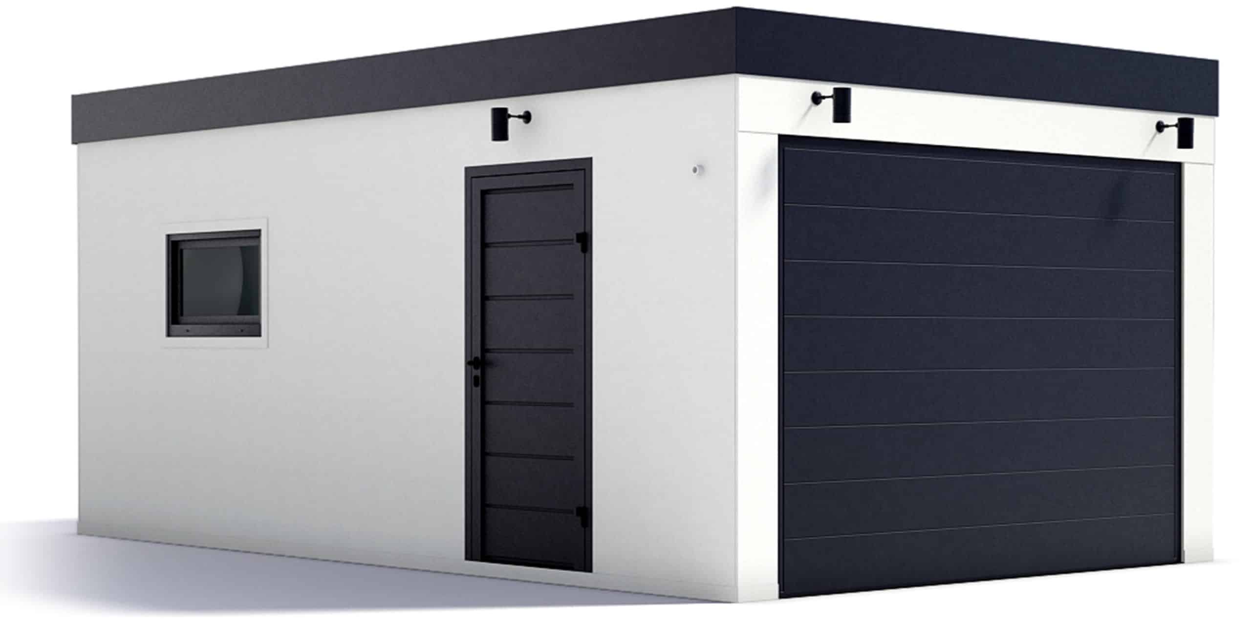 Garáž s pultovou strechou