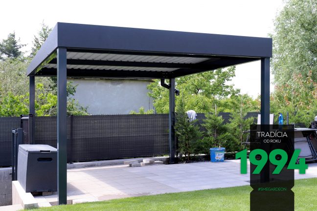 Záhradná pergola na posedenie