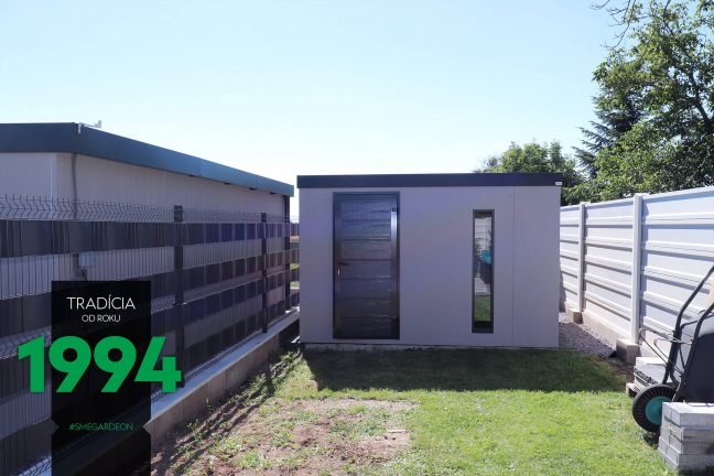 Záhradný domček GARDEON v sivej farbe