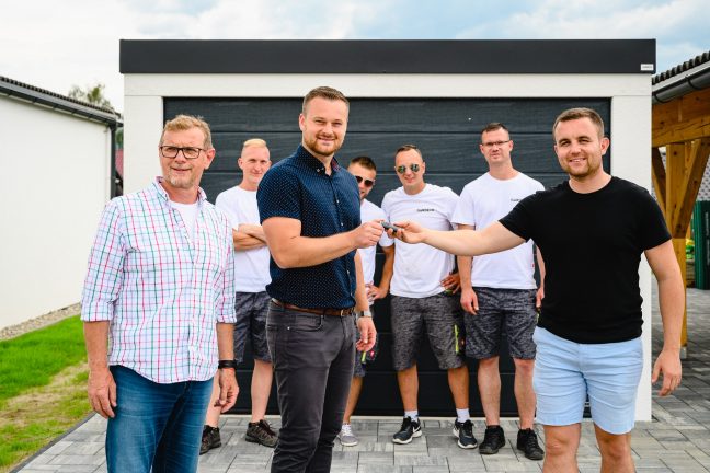 Odovzdávanie kľúčov od garáže GARDEON