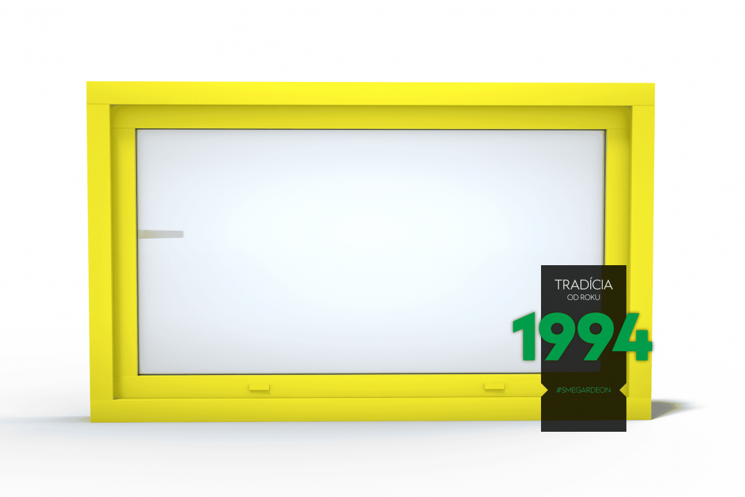 Okno GARDEON v citrónovo žltej farbe