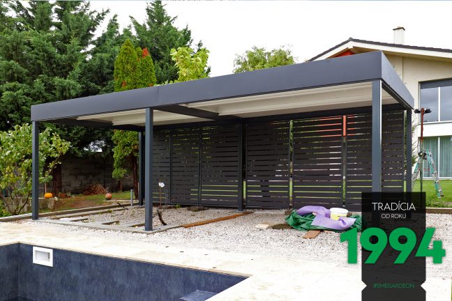Pergola so zadnými výplňami