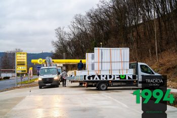 Dodávky GARDEON v montážny deň