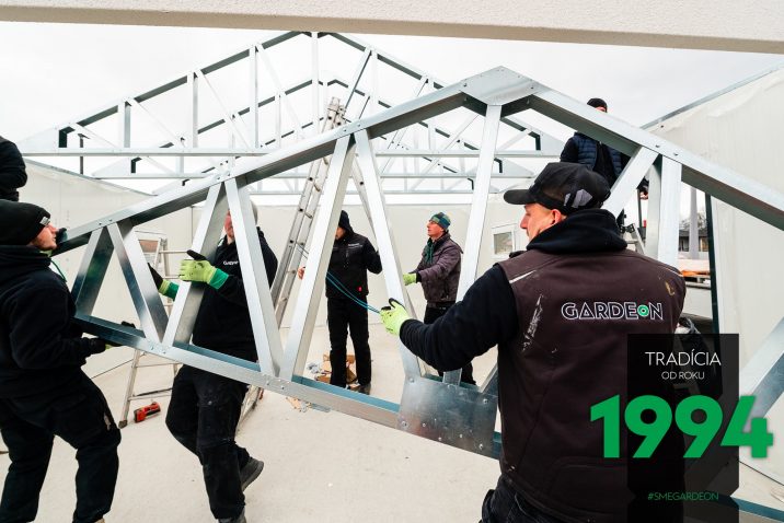 Oceľová konštrukcia sedlovej strechy