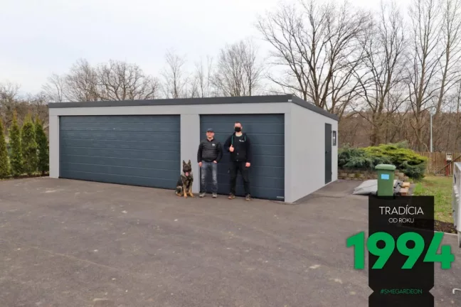 Dvojgaráž spolu s garáží pro jedno auto