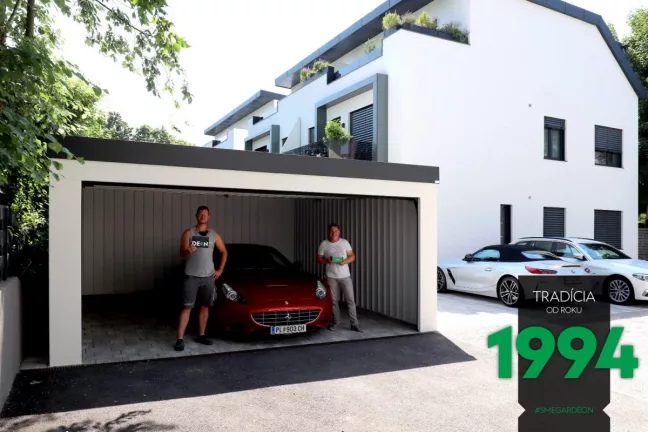 Dvojgaráž s neizolovanými stěnami