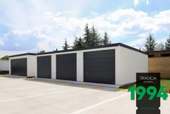 Řadová garáž pro tři auta