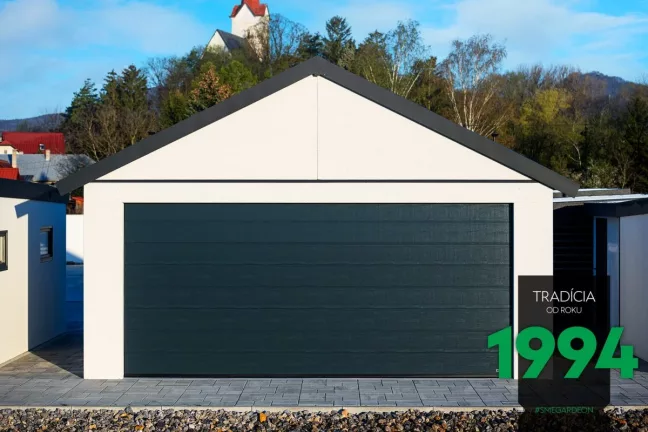 Garáž pro dvě auta se sedlovou střechou