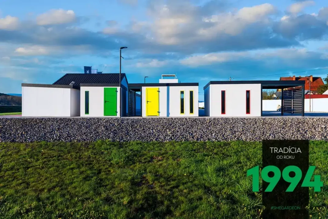 Zahradní domky v showroomu GARDEON