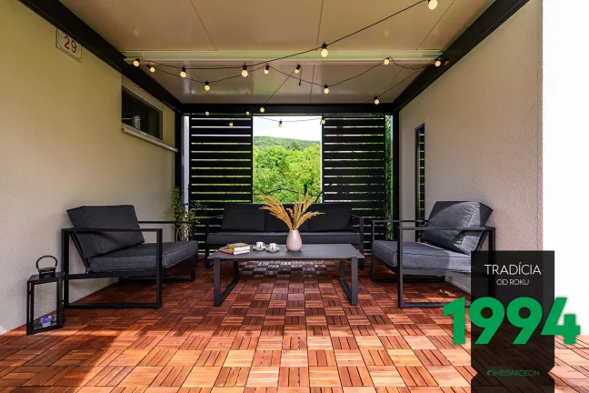 Posezení pod pergolou