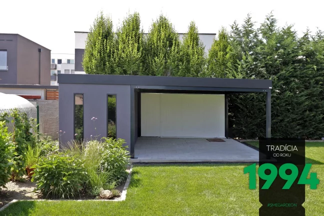 Zahradní domek s přístřeškem