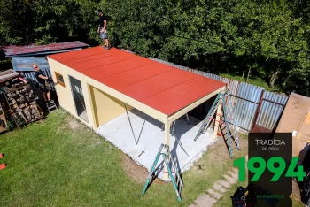 Montáž ploché střechy