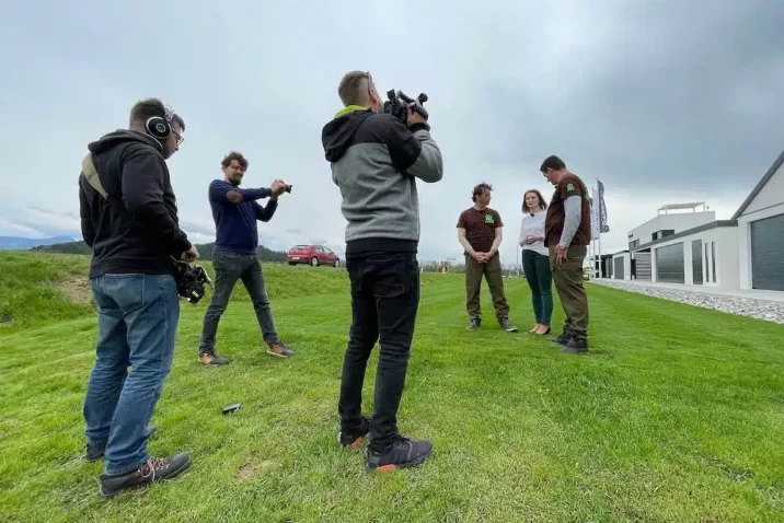 Natáčení rozhovoru v Gardeonu pro Novou Zahradu