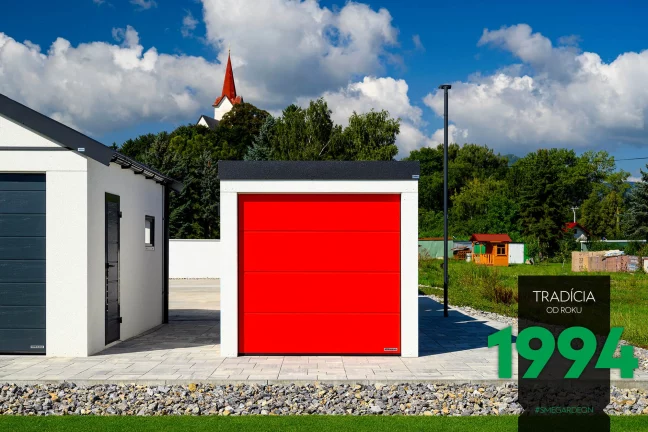 Garáž pro motorku v showroome