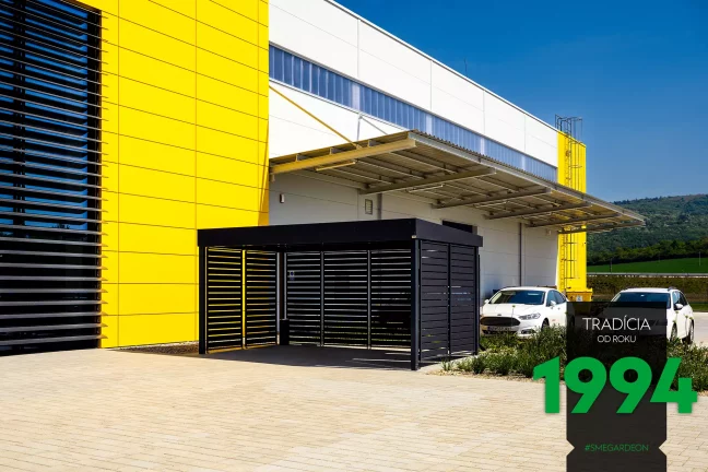 Pergola s výplněmi v antracitu