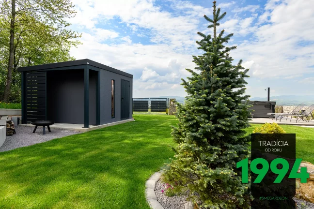 Zahradní domek s přístřeškem
