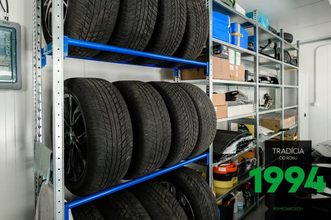 Pneumatiky v garáži