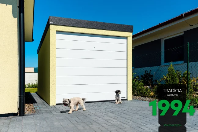 Psi před garáží