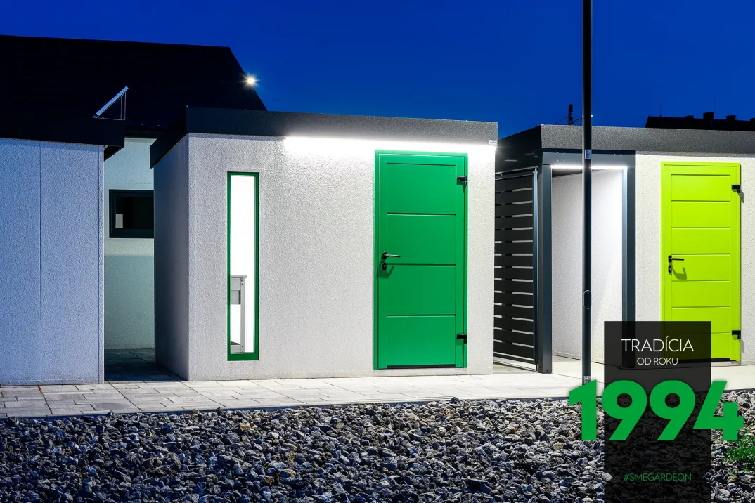 Zelený záhradní domek